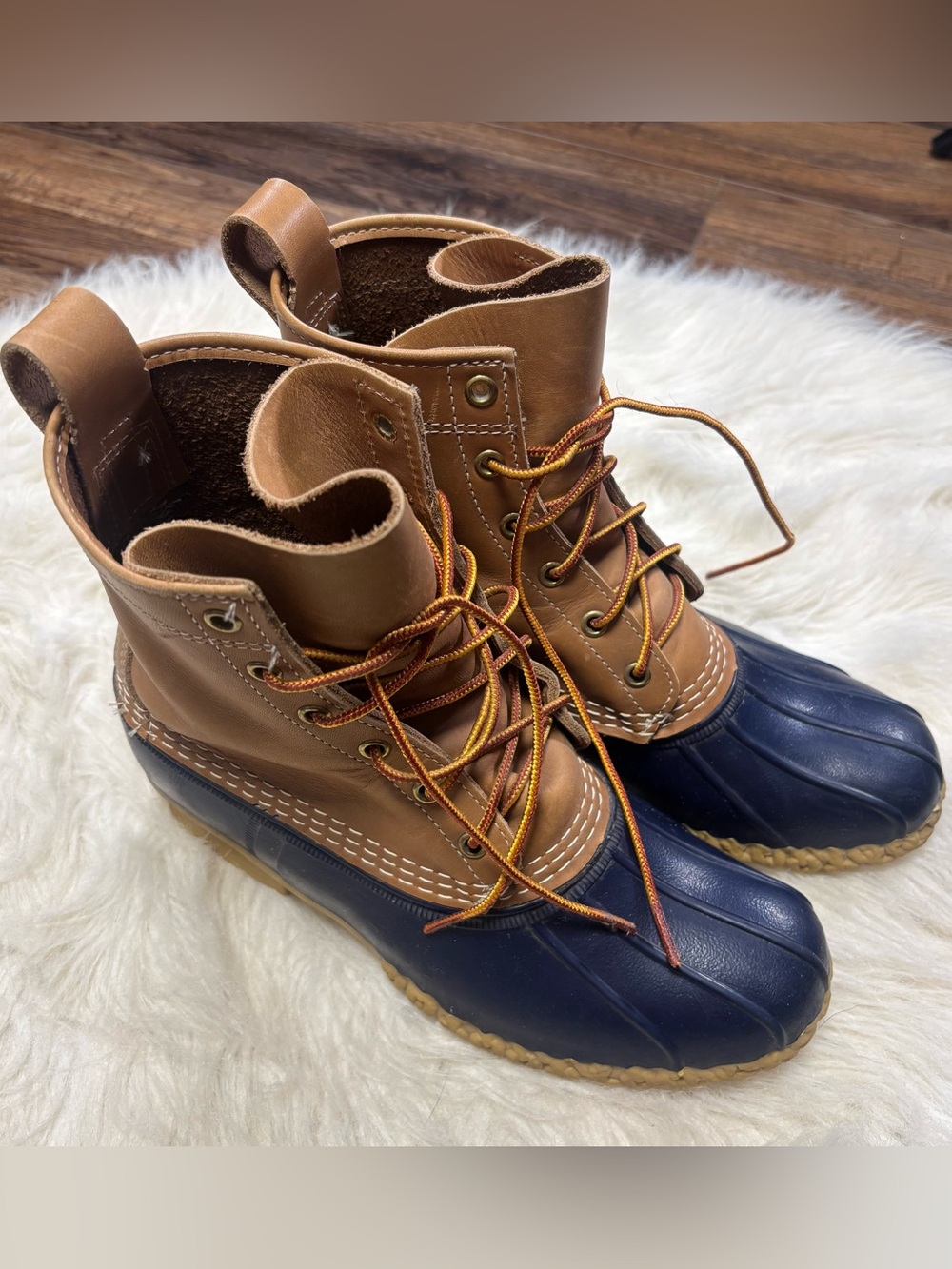Bean Boots by L.L. Bean Leather Duck Boots size women’s 9